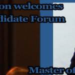 Chief Gary Batton welcomes Candidate Forum - Jerry Ellis Master of Ceremonies